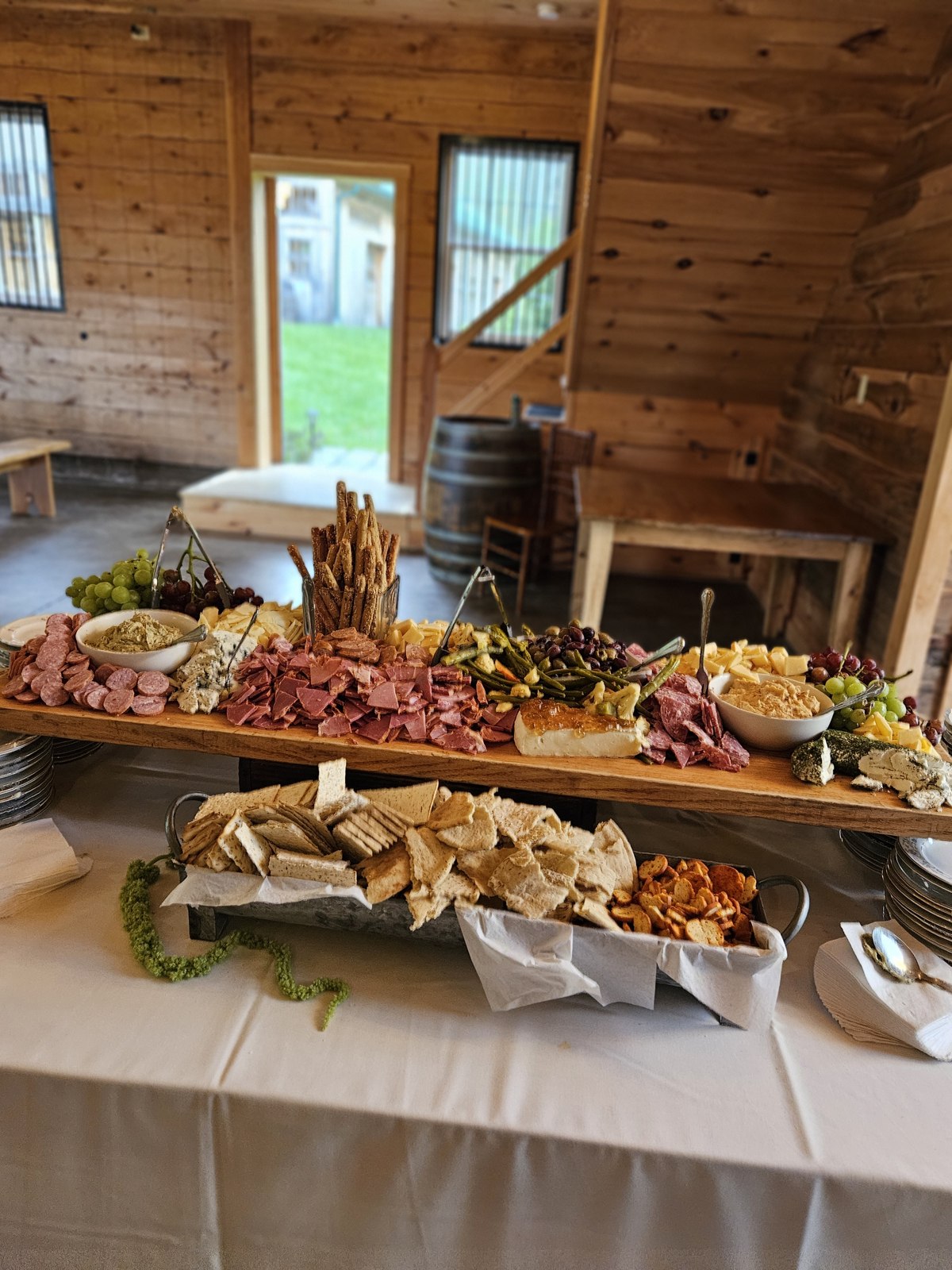 A generous grazing table