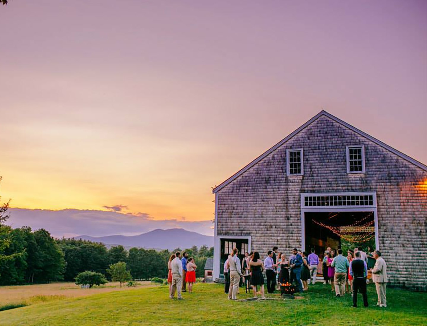 A barn gathering