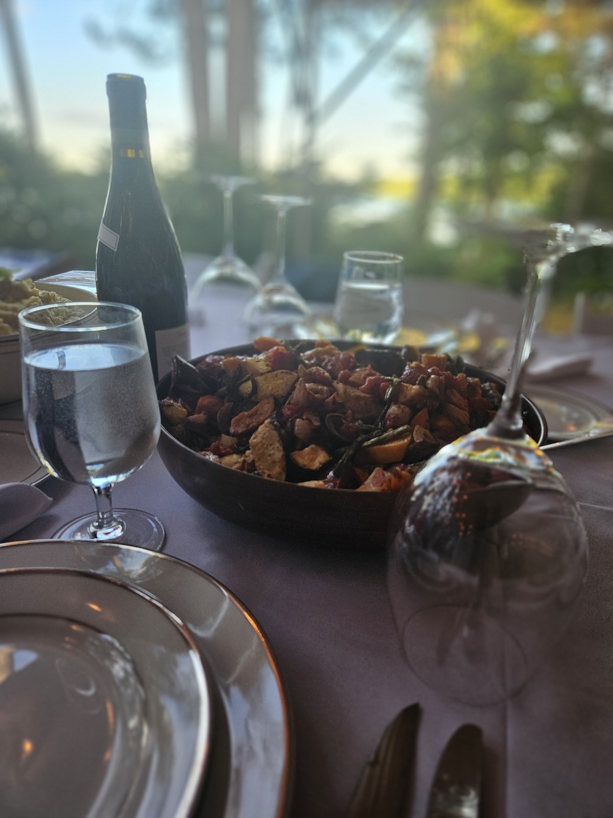 Dinner by the window